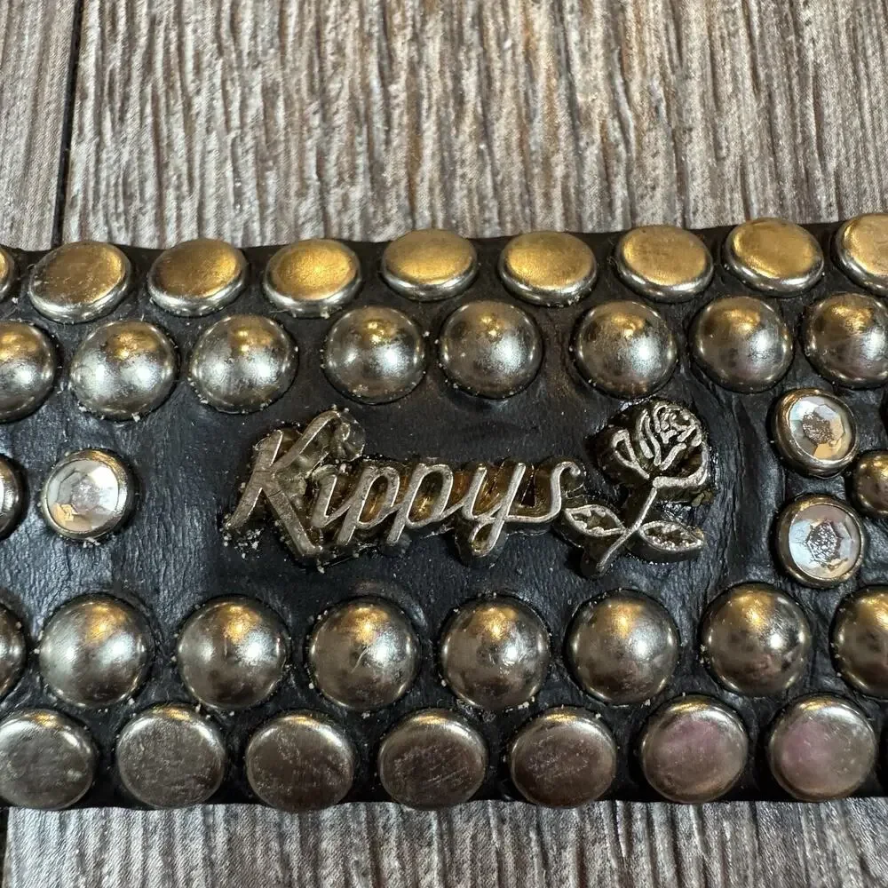 Women’s Vintage 80's belt KIPPY’S EAGLE Rhinestones Runway 1980’S Medium